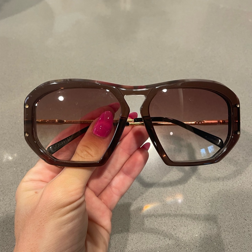 Brown Celine sunglasses with original pouch